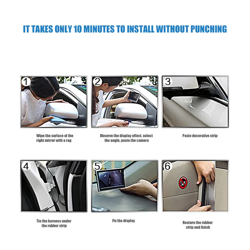 Беспроводная Автомобильная камера заднего вида Wi-Fi Dash Cam HD ночное видение