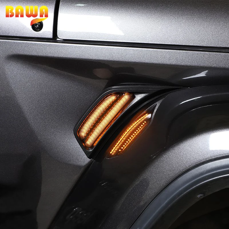 

BAWA Front Fender Retrofit LED lamp LED Strip Light Decoration for Jeep Wrangler JL 2018+ Interior Mouldings Accessories