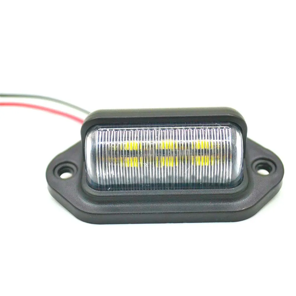 Комплект из 2 предметов 12-24V 6 светодиодный s номерной знак светильник номерного