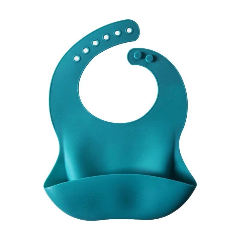 

Infants Adjustable Burp Apron Baby Food Grade Silicone Waterproof Bibs Newborn Boys Girls Feeding Saliva Towel