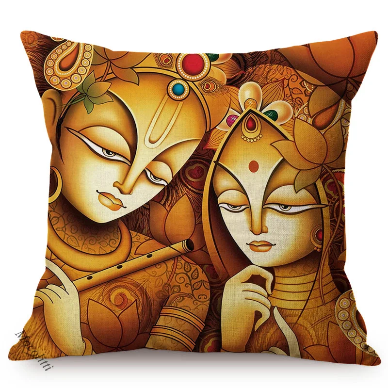 Наволочка на диванную подушку индуистский буддизм религиозное поклонение