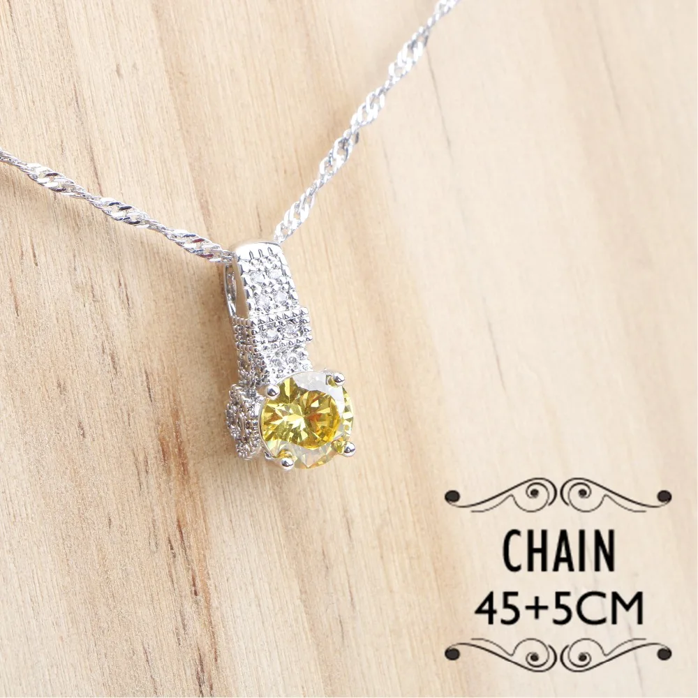 Ювелирные наборы из стерлингового серебра 925 пробы с кубическим цирконием для