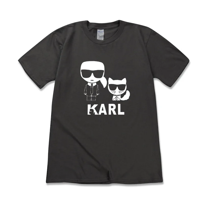 

Karlt Shirt Summer Galeries Lafayette Memorial Short-Sleeved Multicolor Printed Unisex Loose Cotton Material T-Shirt