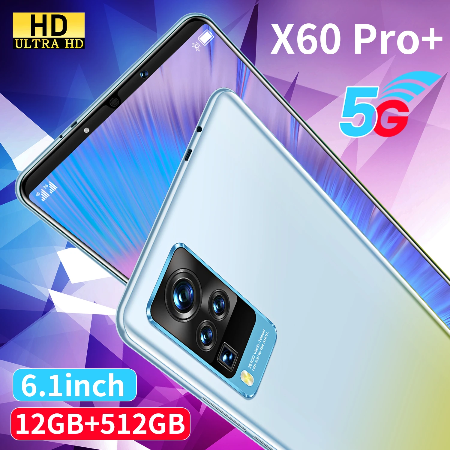 

X60 Pro, 6,1 , 12 + 512 , 24 + 32 , 5200 , 10 , Android 11