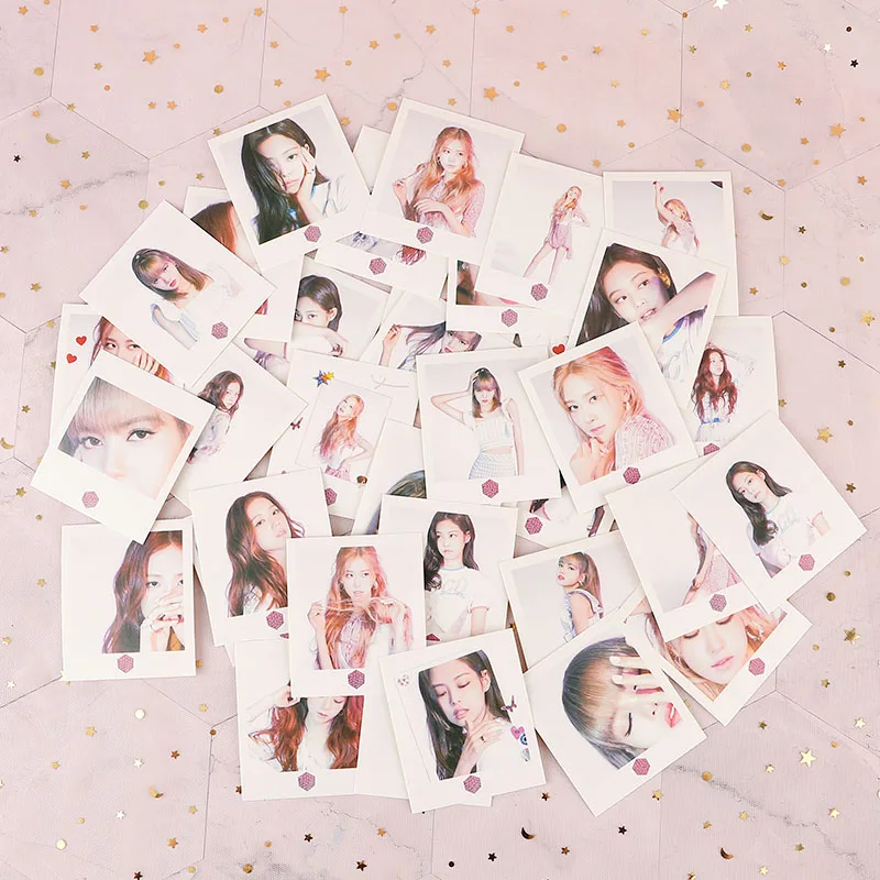 40 шт./компл. Корейский KPOP BLACKPINK девушки альбом фото карты ПВХ карты самодельные LOMO карты фотокарты