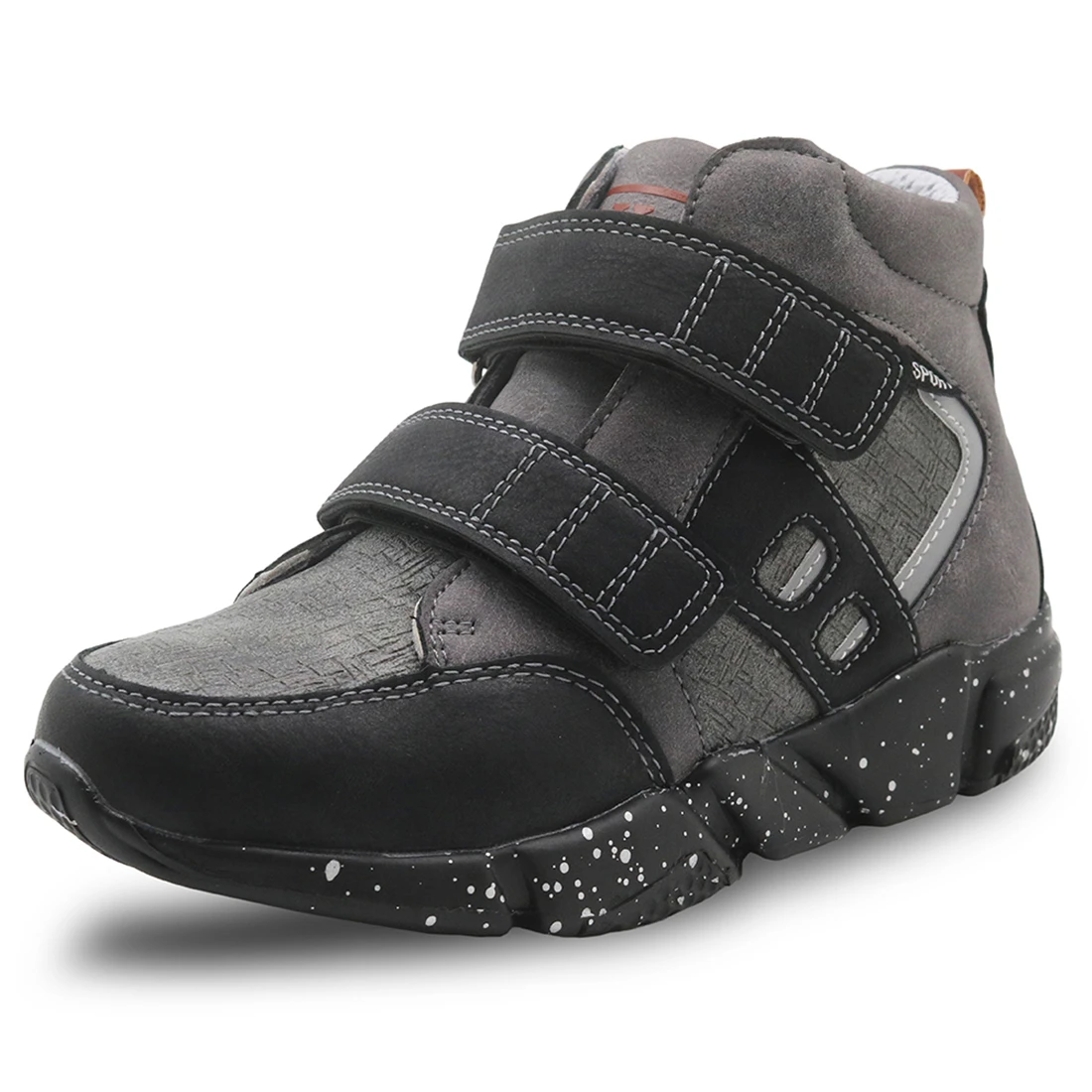 Обувь для мальчиков на весну и осень ботильоны из искусственной кожи маленьких