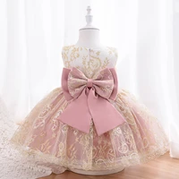 girls dress tulle fluffy children gowns lace princess kids birthday party baby toddler dresses with big bow 0 2y