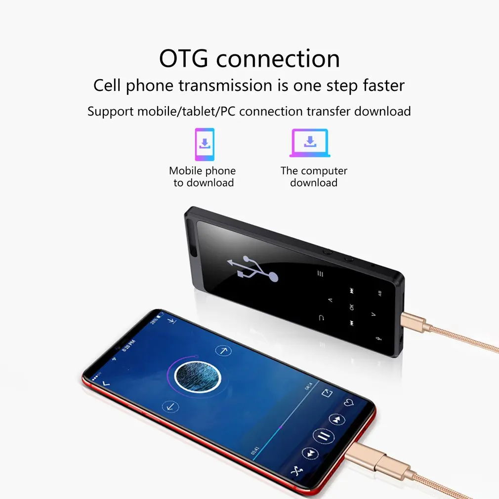 2,4 дюймовый экран K7 Беспроводной внешний Mp3 сенсорный музыкальный плеер Студенческая версия Mp3 плеер Walkman