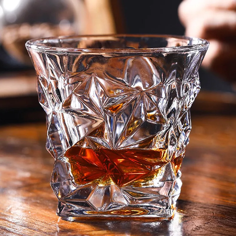 

200/400ml Durable Whiskey Glass Cup Ocean Wine Cup Glass Beer Mug Household Set Creative Classical INS Wine Glass Drinkware