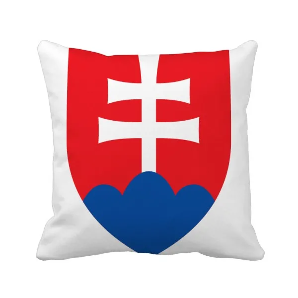 Квадратная наволочка с гербом Словакии Европы | Дом и сад