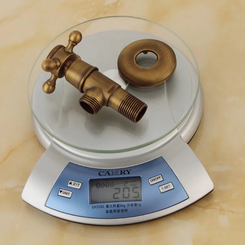 

BAKALA Bronze Triangle valve Water control valve Antique triangle valve The tap water valve Sewer