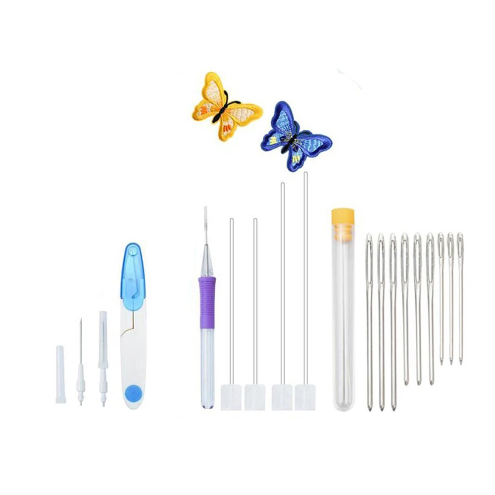 Стартовый Набор для вышивки волшебная ручка игла перфорации кольца нитки набор