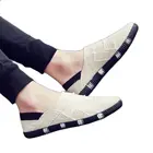 Летняя мужская обувь из дышащей сетки; Легкая мужская обувь на плоской подошве; Модная повседневная мужская обувь; Фирменный дизайн; Мужские лоферы