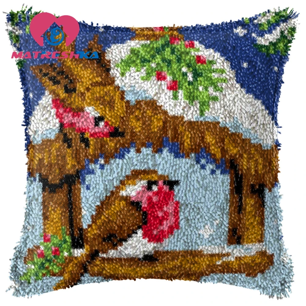 

Diy embroidery pillow cross-stitch pillow latch hook kits embroidery carpet carpet embroidery cushion Flower do it yourself gift