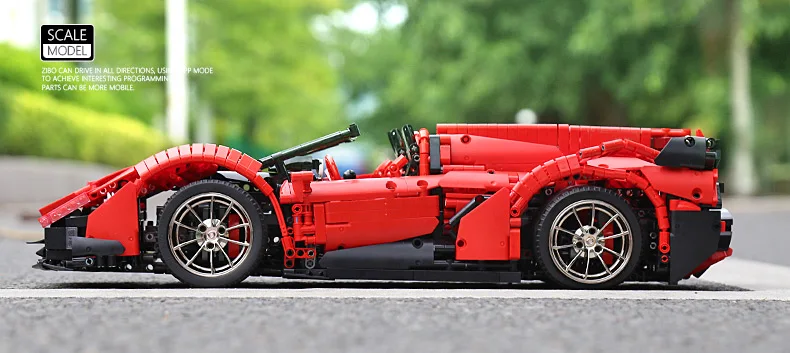 DHL Yeshin 20091 App RC автомобиль MOC-10559 Veneno родстер с функцией мотора набор строительных блоков Кирпичи дети RC автомобиль игрушки