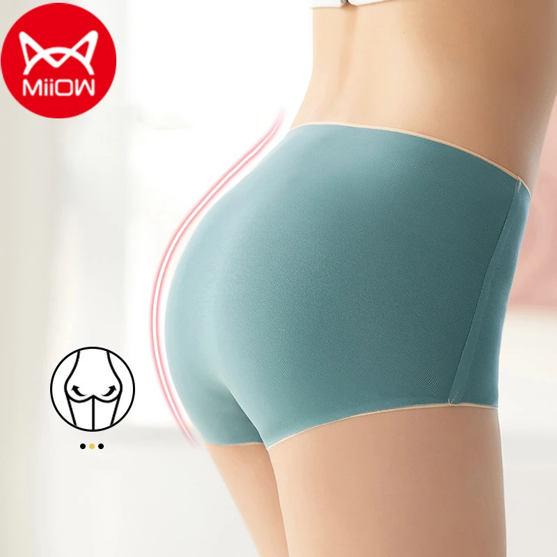 

Miiow 3Pcs Women's Intimates Briefs Love Massage Particles Warm Uterus Graphene Traceless Pure Cotton Antibacterial Panties