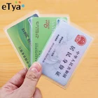 Защитный чехол-кошелек, 10 шт., прозрачная карточка ПВХ, прозрачный, Обложка для автобусной карты