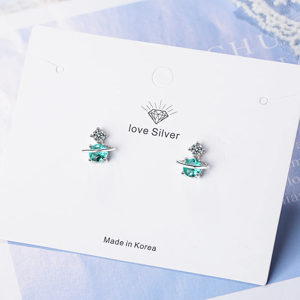 925 стерлингового серебра &quotРусалка&quot симпатичная Верхняя одежда Зеленый