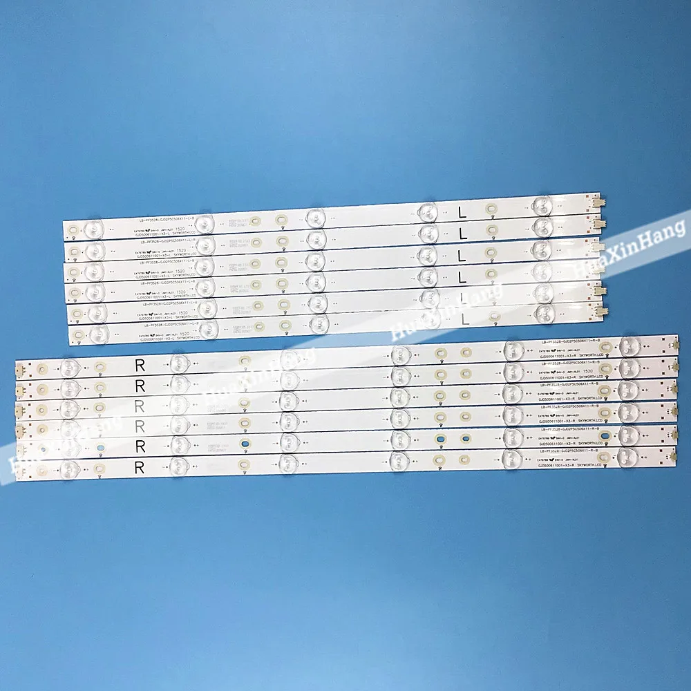 10 шт./набор Светодиодные ленты для 50 &quotТВ LC-50LB261U YX-50018014 500TT26 500TT25 V5 50PFL6340 LD50P03Q 500TT63