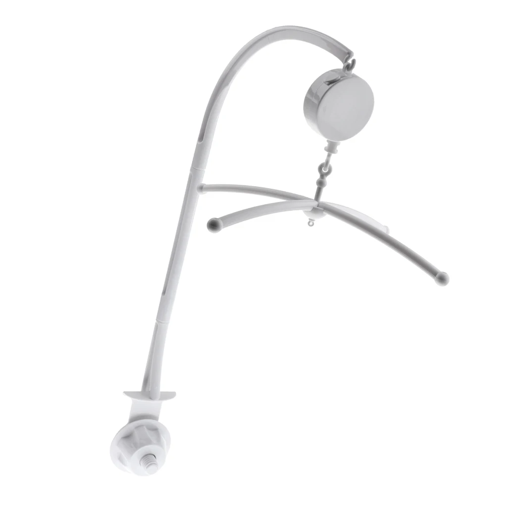 

66cm Baby Kids Cradle Crib Movable Bell Toy Holder Arm Bracket