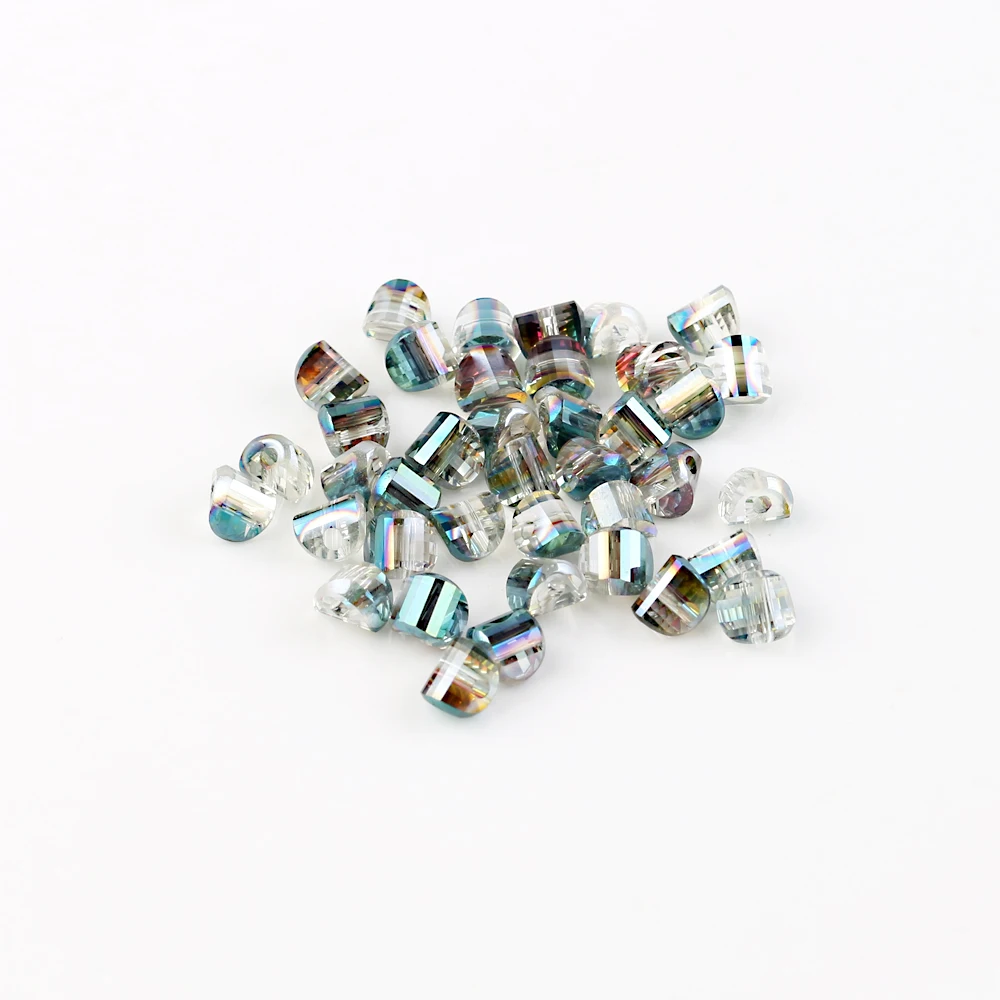 4/6/8mm Crystal Glass Plated Beads With Flat Bottom China Jewelry Beading Wholesale In Bluk Crafts Material Necklace Accessories | Всё для