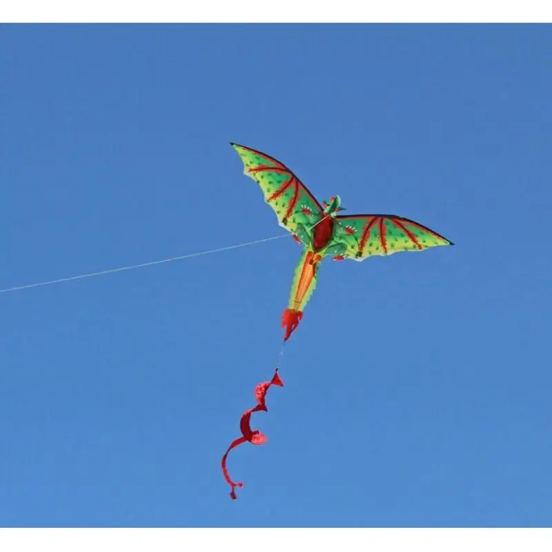 

Dinosaur Kites - 3D Single Line Kites Giant Dragon Kites for Kids Adult with Long Tail and String Easy to Fly Outdoor Sports
