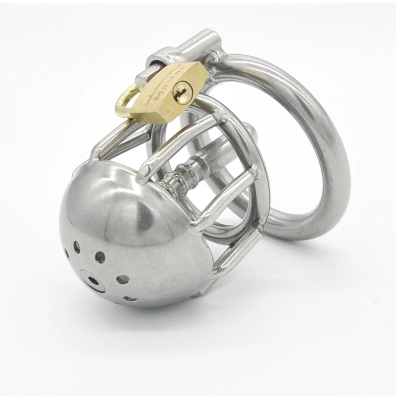 

Chaste Bird New!Stainless Steel Male Chastity Device with Catheter,Cock Cage,Virginity Lock,Penis Ring,Penis Lock,Cock Ring A088