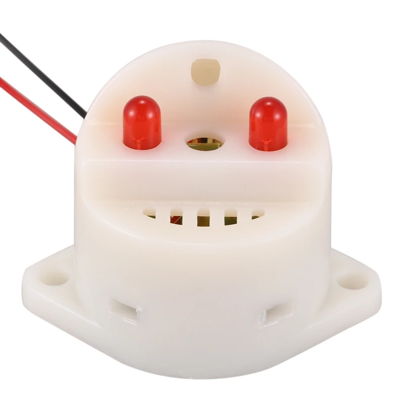 DC 6 24V 30mA 2 провод Промышленный красный светодиодный звуковой сигнал 90