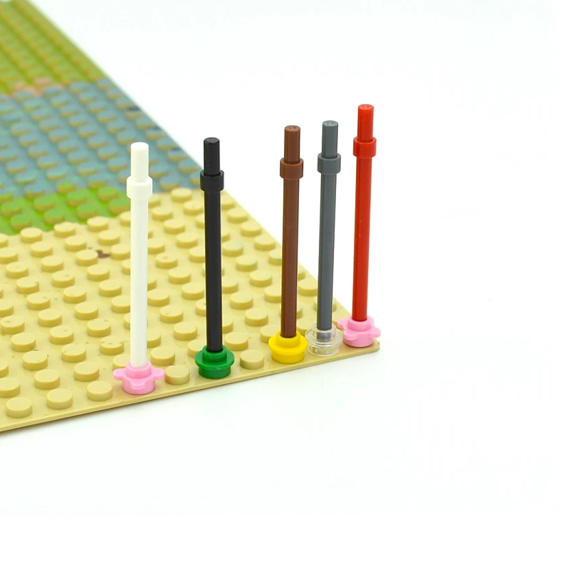 Технические детали MOC строительные блоки 1x6 круглый стержень 6 л с стопорным