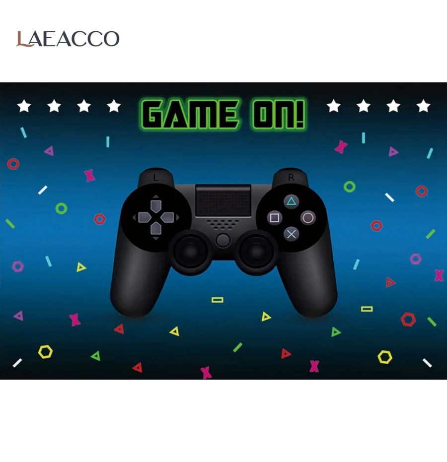 Виниловый фон Laeacco фотография игра черный белый Телевизор геймпад детский