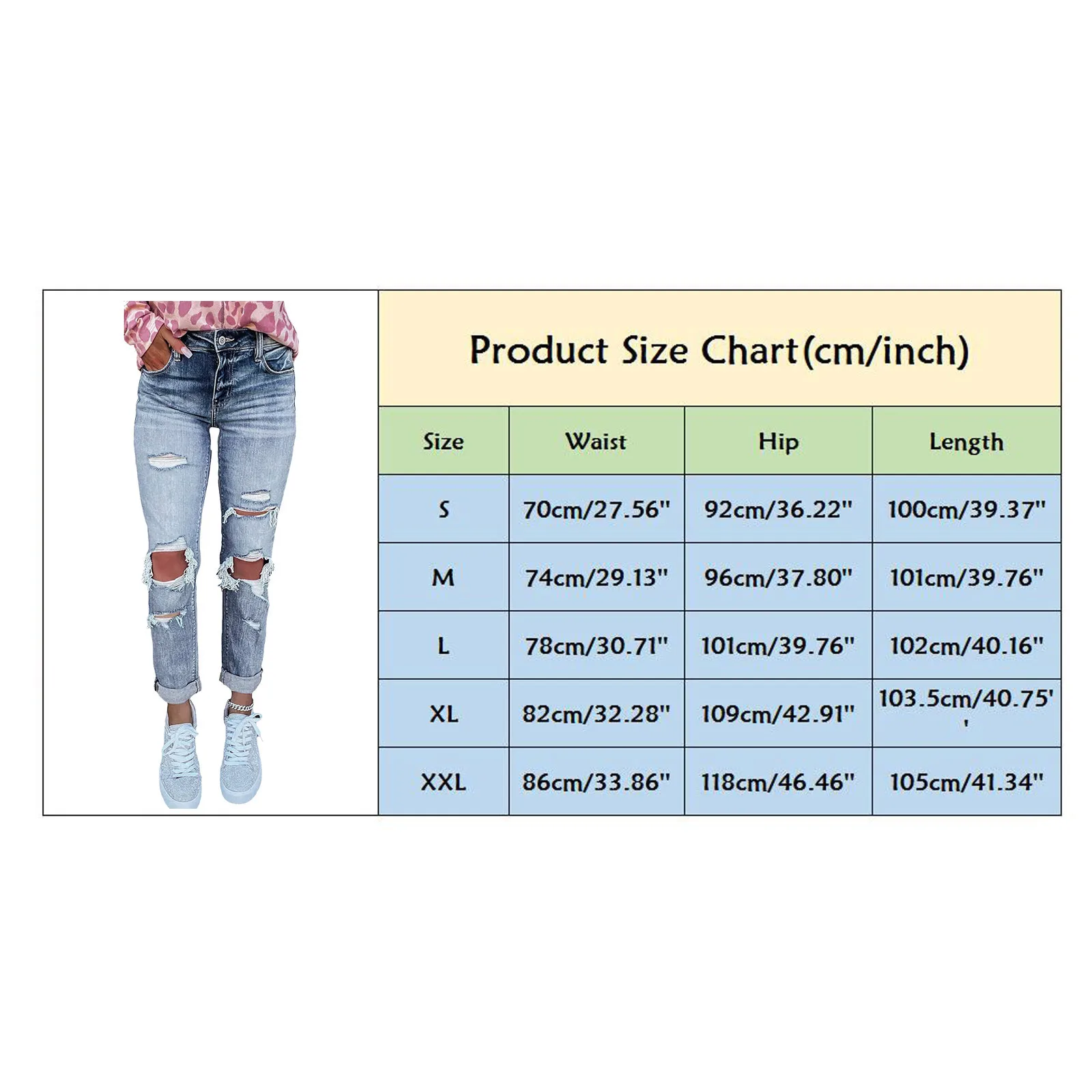 

2021 Knee Hole Distressed Ripped Jeans For Women High Waist Boyfriend Jeans Destroyed Denim Jeans Woman Broken Denim Pants