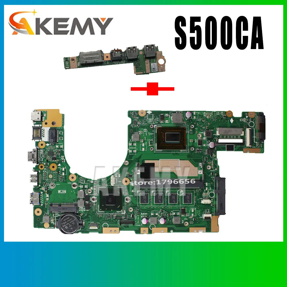 

Отправка платы + S400CA материнская плата для ноутбука ASUS S400CA S500CA S400C S500C S400 S500 тест оригинальная материнская плата 4G RAM I5 CPU
