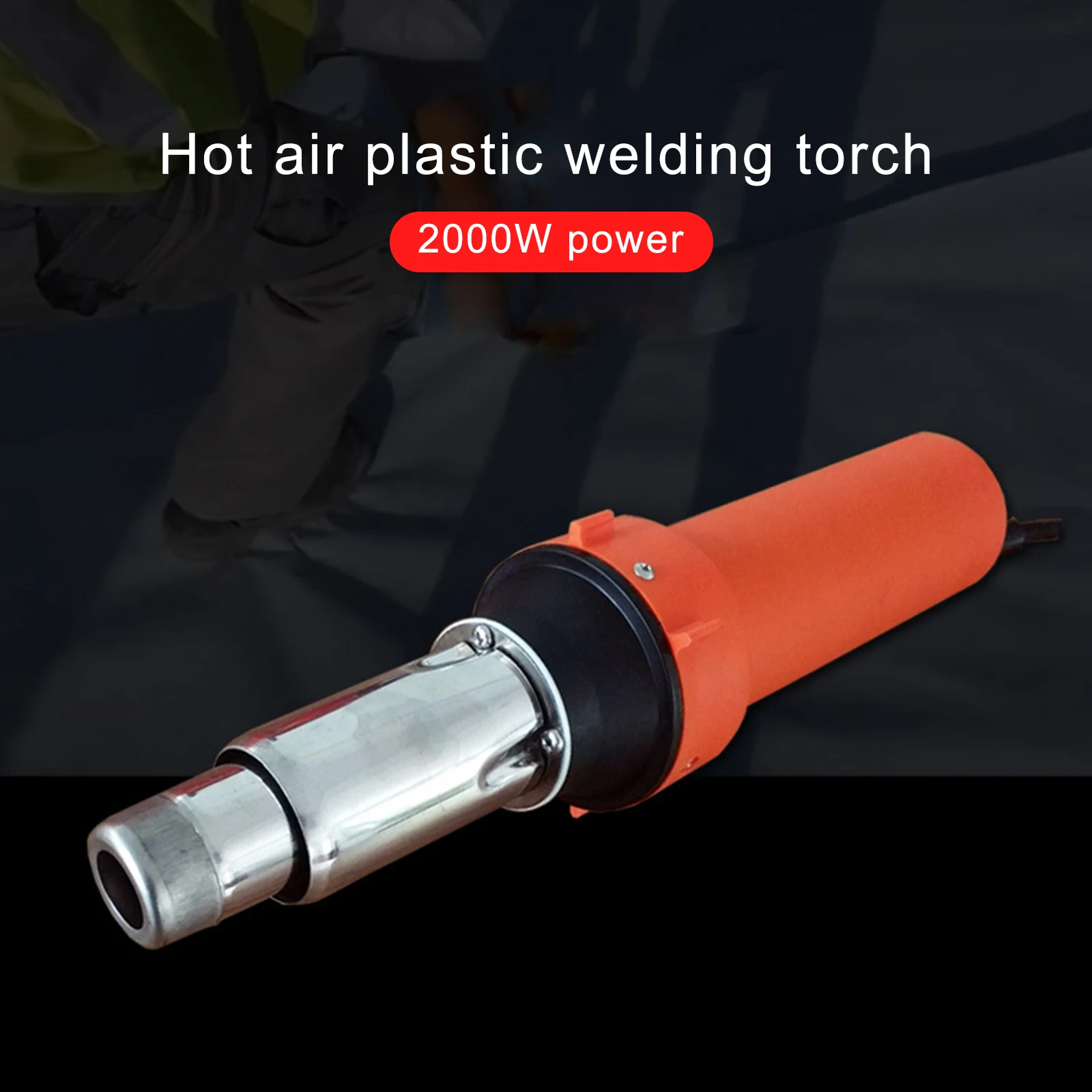 

2000W Hot Air Welding Gun Machine Kit Pvc Plastics Heat-Welders Geomembrane Coil Welding Heat Gun Pistol with Heating Nozzle