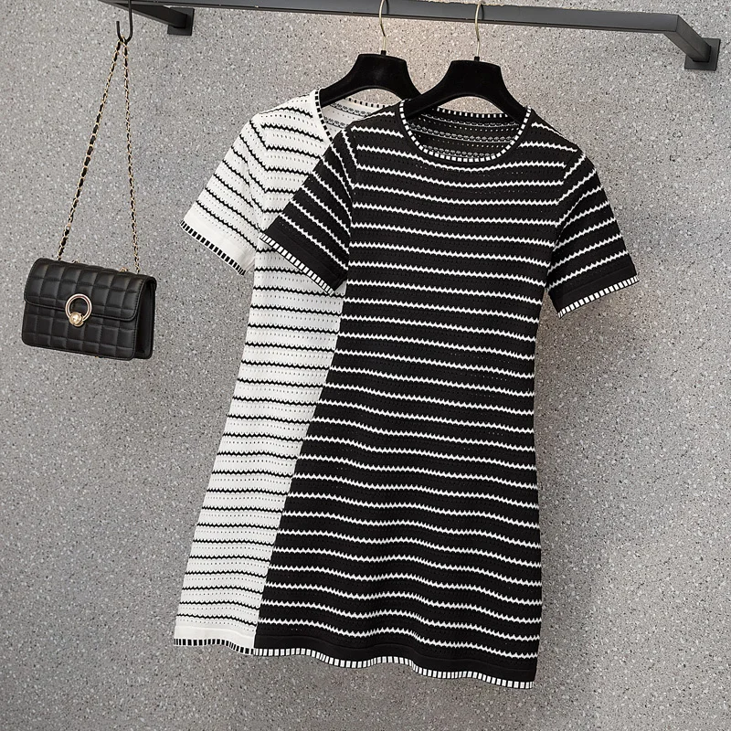 Новинка 2021 вязаные платья женская одежда в стиле Хепберн облегающее