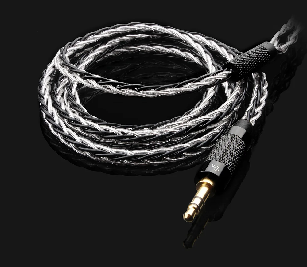 TRN 8 Core посеребренный кабель HIFI наушники MMCX/2Pin разъем использовать для TRN V10/V20/V60 TFZ HQ8 HQ6 HQ5 V90 TRN T3 T4