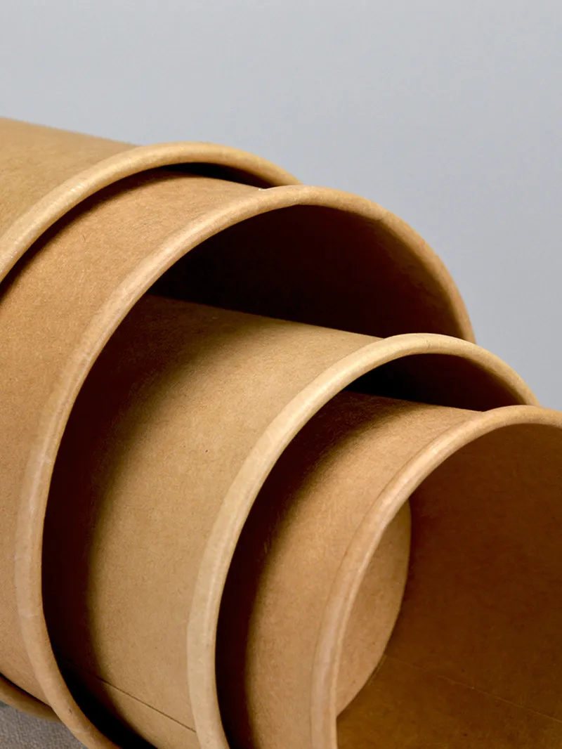 50 шт высокое качество одноразовые крафт бумаги чаша 260 мл Круглый салат десерт