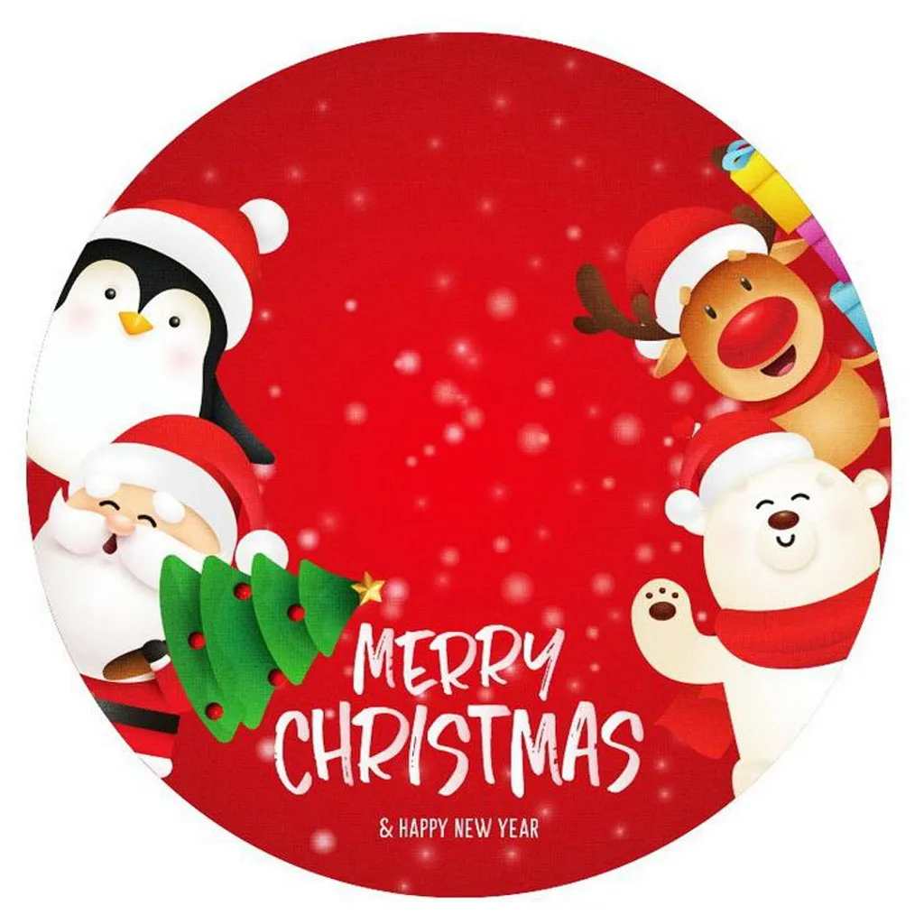 Christmas Tree Skirt Ornament 39 inch Diameter Bottom Decorations Skirts New Year 2021 | Дом и сад