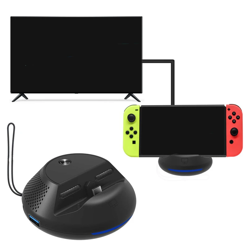 Портативная док станция для Nintendo Switch USB 3 0 HDMI TV адаптер зарядки держатель