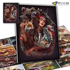 Алмазная живопись 5D сделай сам, животные, женщина, полная Алмазная мозаика, наборы для вышивки крестиком, домашний декор, ручная работа, алмазная вышивка