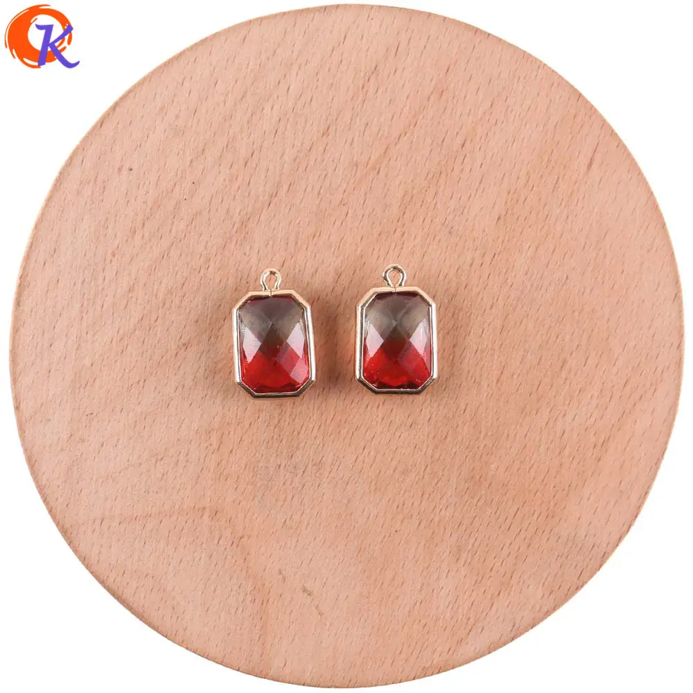 

Cordial Design 50Pcs 12*19MM Jewelry Accessories/Hand Made/DIY/Square Shape/Jewelry Making/Crystal Pendant/Earring Findings
