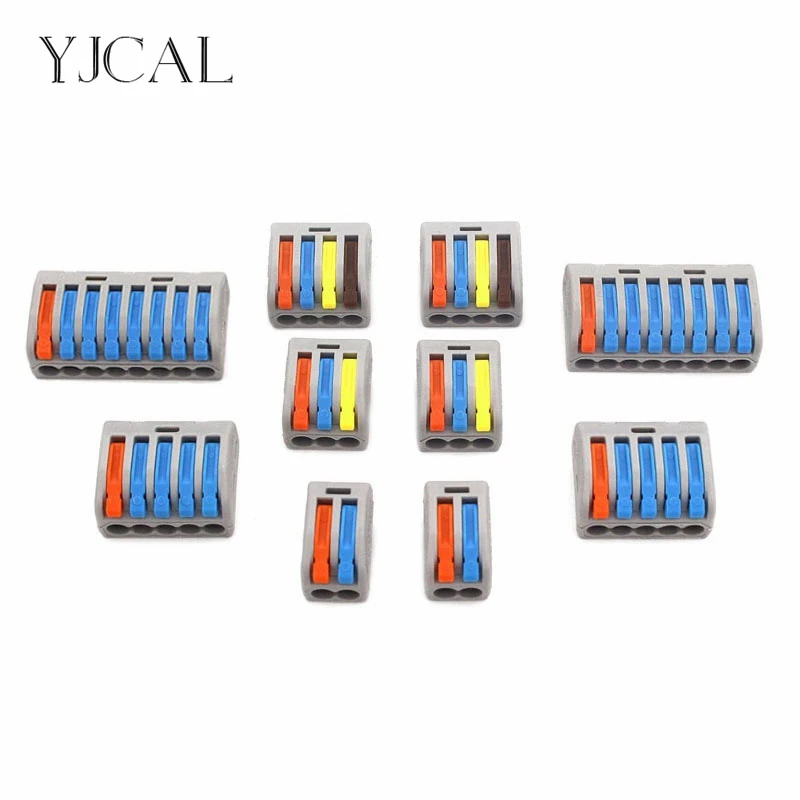 

Conectors Color 222-412 413 Mini Fast Wire Connector Universal Compact Wiring Conductor 212 Push-in Terminal Block