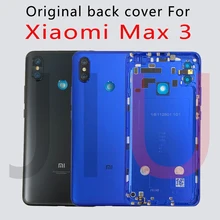 New For Xiaomi Mi Max 3 Battery Cover Camera Frame Lens Battery Case Cover Rear Door Housing Back Case