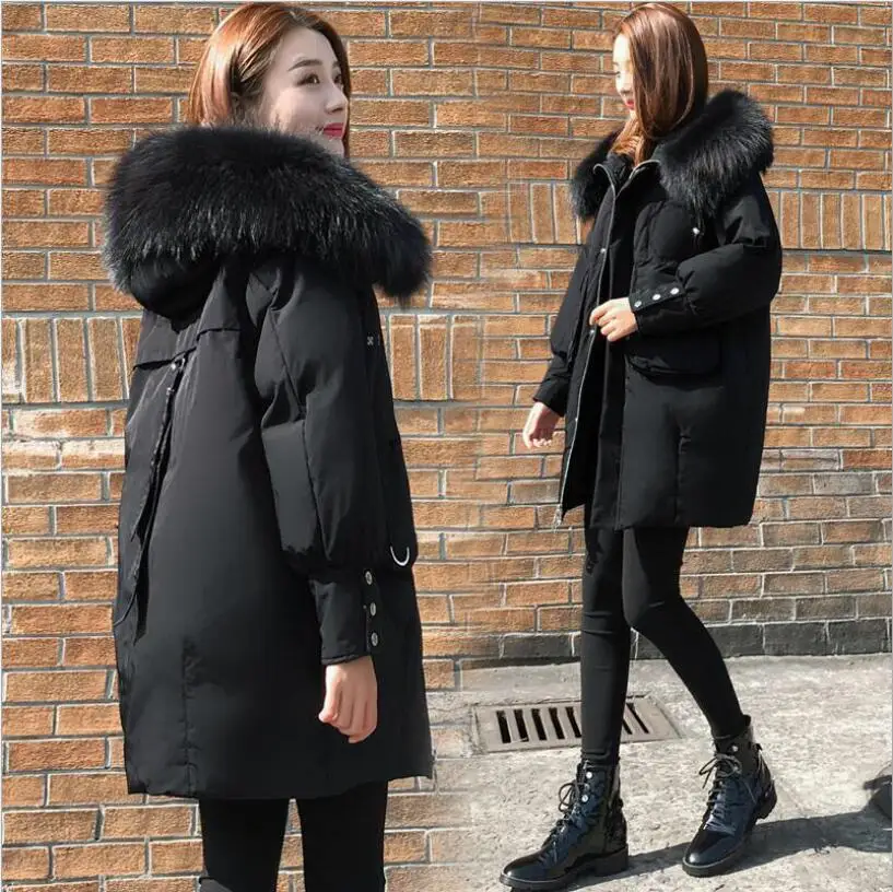

Free Shipping Hot Selling Large Women's Coat Winter Wear Warm New Fashion Medium And Long Cotton Padded Size 4XL..