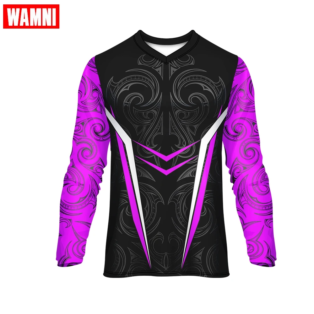 Спортивная тонкая футболка WAMNI с V-образным вырезом и длинным рукавом реглан