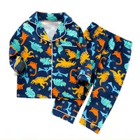 children cartoon pajamas for girls animal printed pyjamas kids home wear boys sleepwear set size 90 160cm