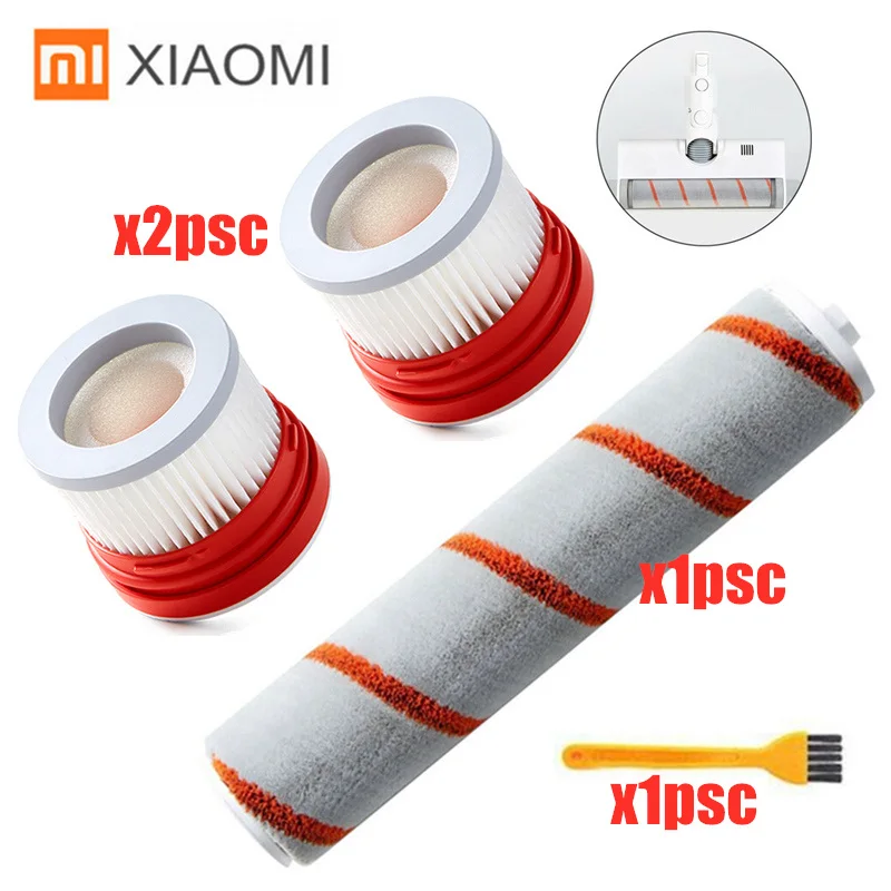 Замена HEPA фильтр роликовая щетка комплект для XIAOMI Dreame V9 портативные беспроводные Запчасти для пылесоса аксессуары - Цвет: 4PCS
