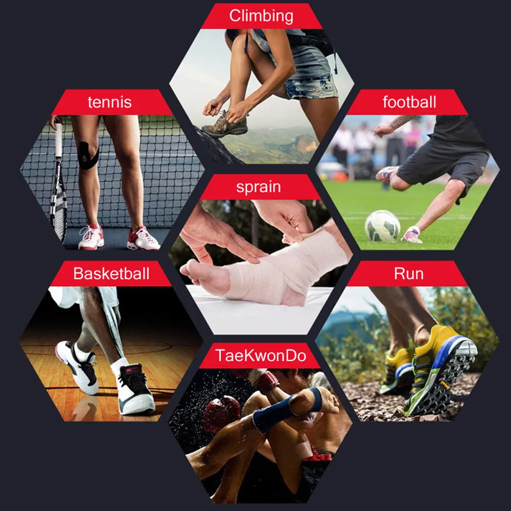 1 шт. компрессионный поддерживающий стабилизатор для голеностопа регулируемый