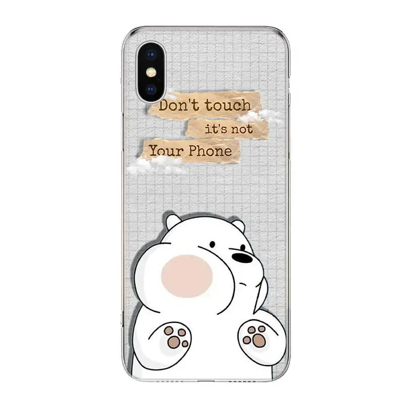 Чехол для телефона с рисунком три маленькие медведи iPhone 13 12 11 Pro Max 6X8 6S 7 Plus XS XR Mini 5S