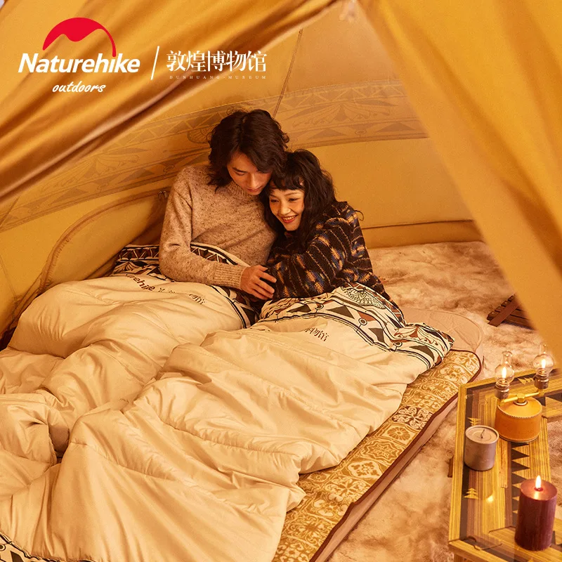 Хлопковый спальный мешок Naturehike Dunhuang брендовый растягивающийся походный конверт