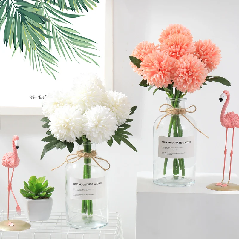 1 букет Искусственный цветок Роза Гербера Маргаритка искусственный из пластика